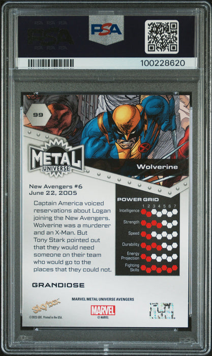2024 Metal Universe Wolverine #99 Grandiose PSA 9