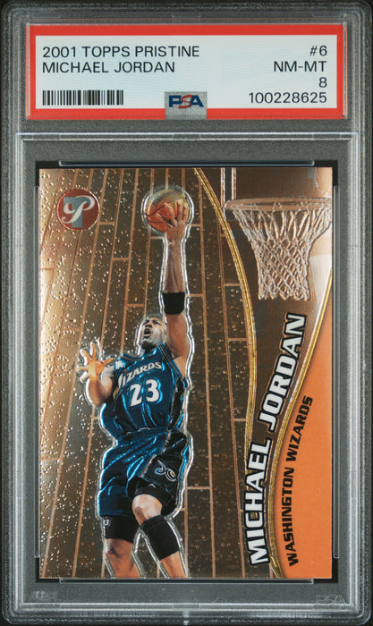 2001 Topps Pristine Michael Jordan #6 PSA 8