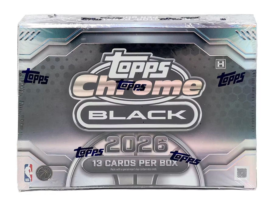 2025-26 Topps Chrome Black Basketball - Hobby Box