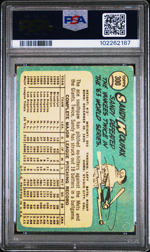 1965 Topps Sandy Koufax #300 PSA 2