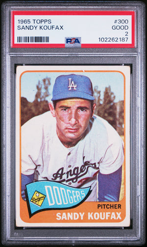 1965 Topps Sandy Koufax #300 PSA 2