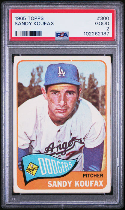 1965 Topps Sandy Koufax #300 PSA 2