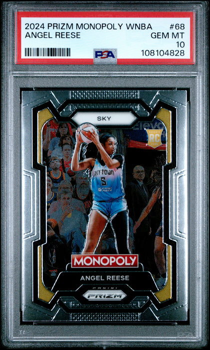 2024 Panini Prizm Monopoly WNBA Angel Reese #68 RC Rookie PSA 10 Gem Mint