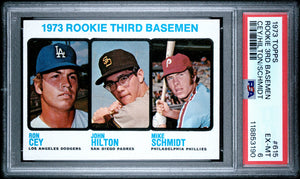 1973 Topps Ron Cey John Hilton Mike Schmidt #615 Rookie 3rd Basemen RC Rookie PSA 6