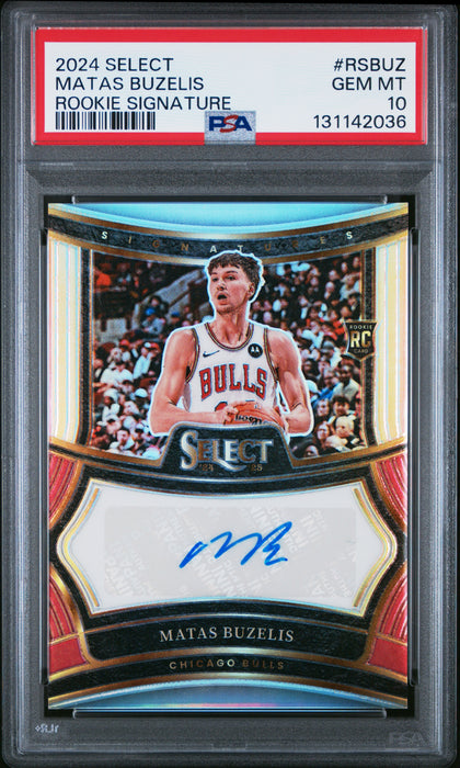 2024 Select Matas Buzelis #RSBUZ Rookie Signatures RC Auto /249 PSA 10