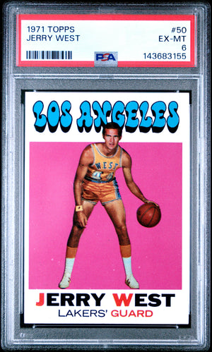 1971 Topps Jerry West #50 PSA 6