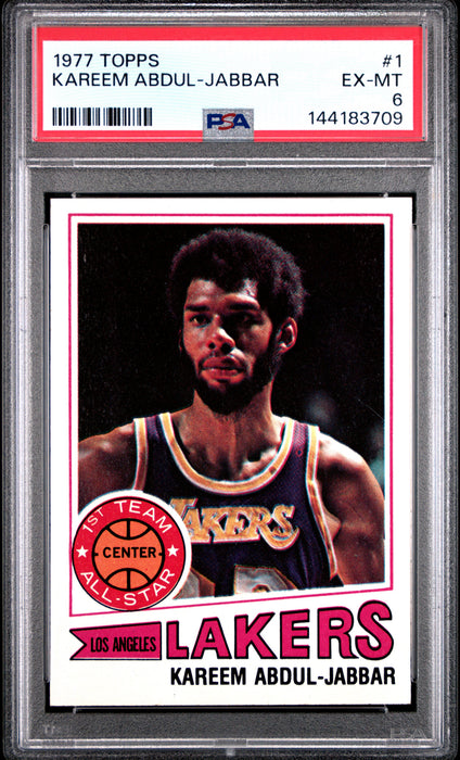 1977 Topps Kareem Abdul-Jabbar #1 PSA 6