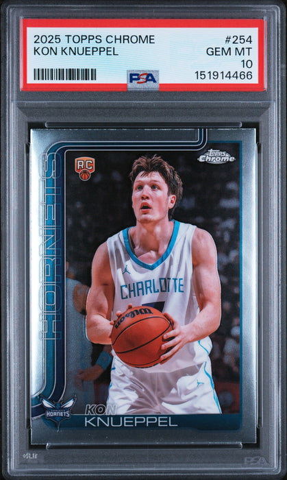 2025 Topps Chrome Kon Knueppel #254 PSA 10
