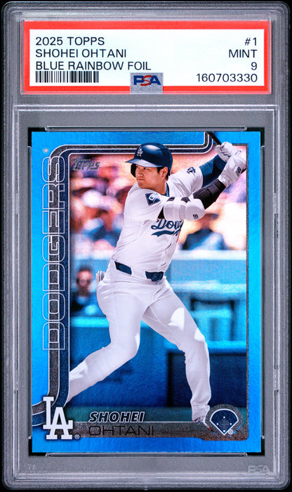2025 Topps Shohei Ohtani #1 Blue Rainbow Foil /150