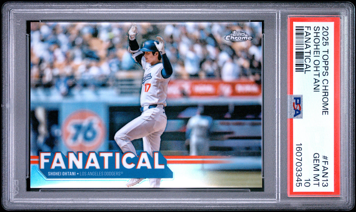2025 Topps Chrome Shohei Ohtani #FAN13 Fanatical PSA 10