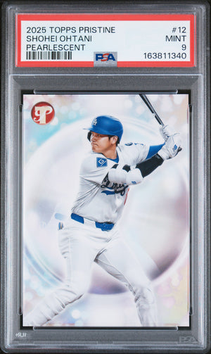 2025 Topps Pristine Shohei Ohtani #12 Pearlescent PSA 9