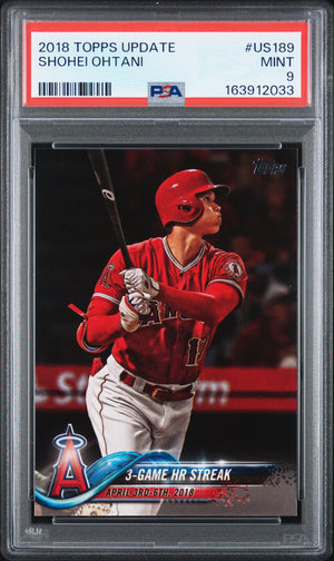 2018 Topps Update Shohei Ohtani #US189 RC Rookie PSA 9