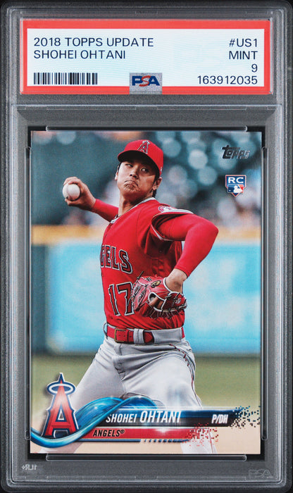 2018 Topps Update Shohei Ohtani #US1 RC Rookie PSA 9