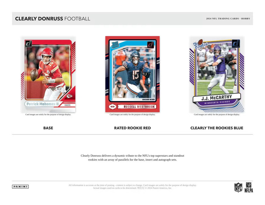 2024 Panini Clearly Donruss Football - Hobby Box