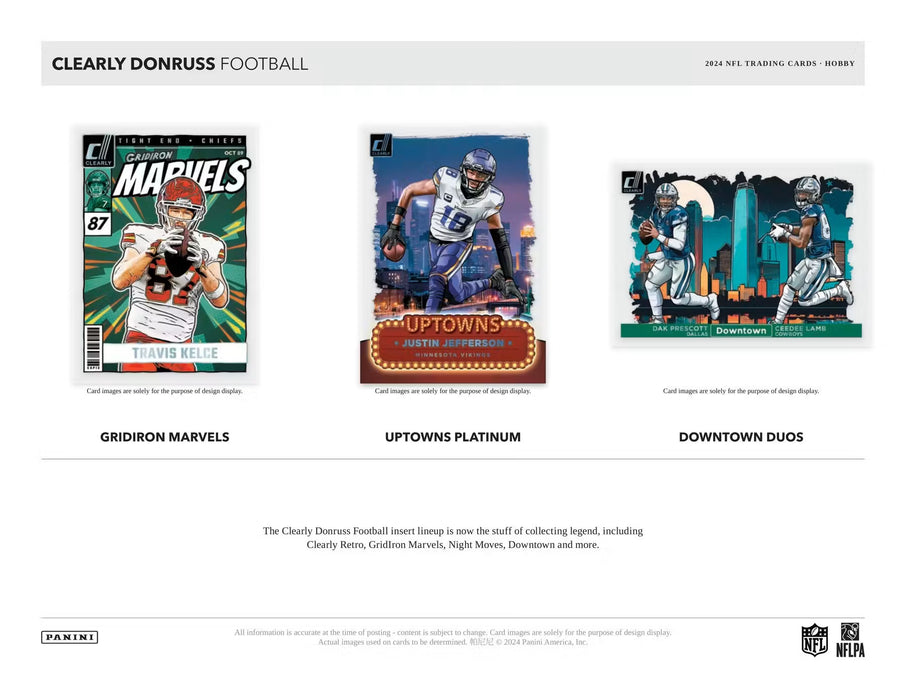 2024 Panini Clearly Donruss Football - Hobby Box