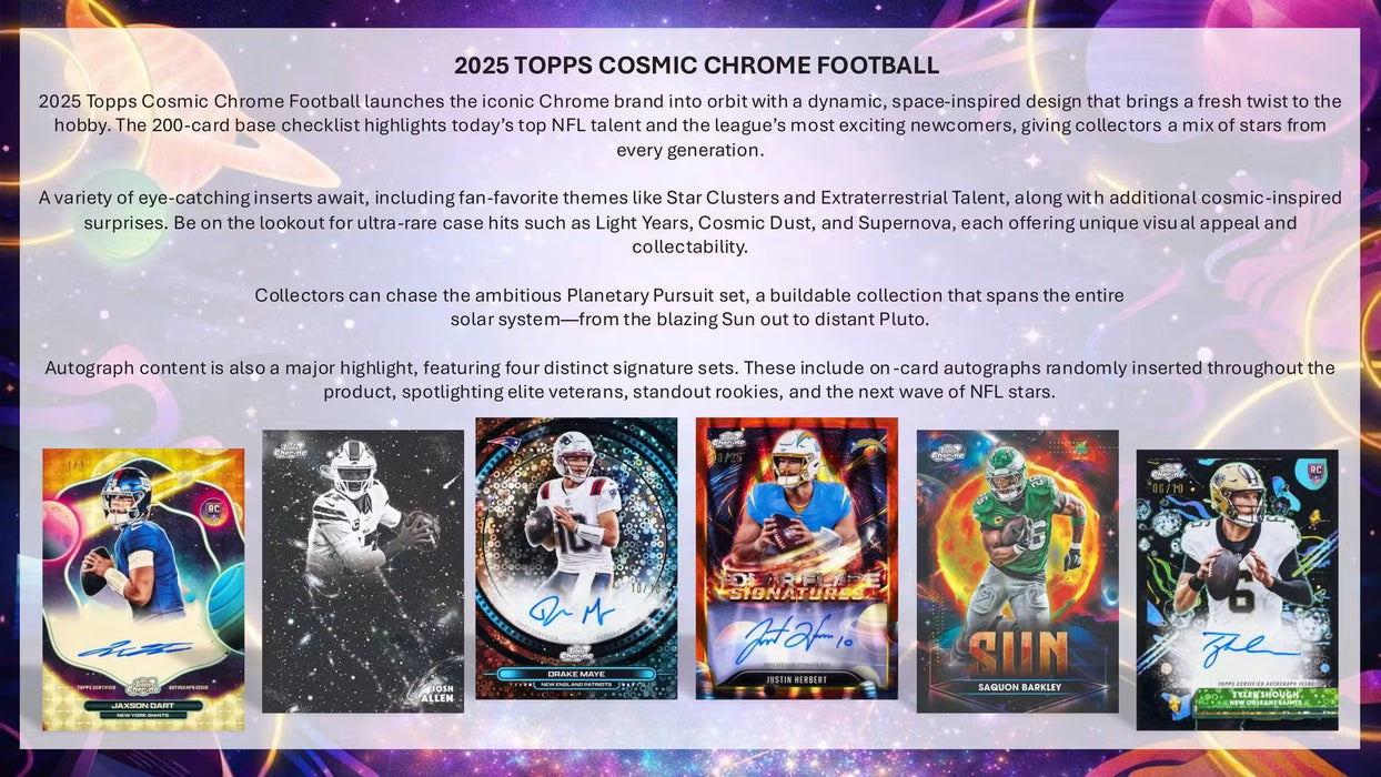 2025 Topps Cosmic Chrome Football - Hobby Box