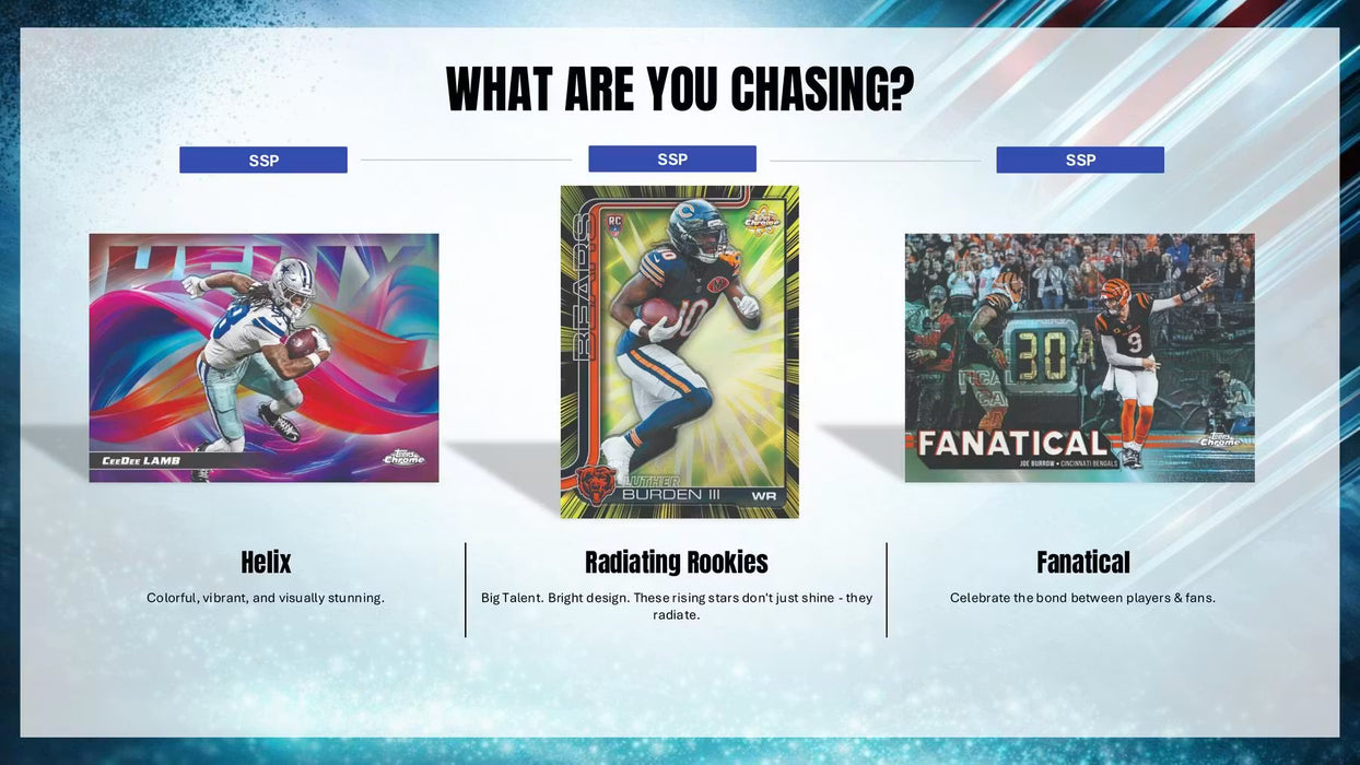 2025 Topps Chrome Football - Hobby Box