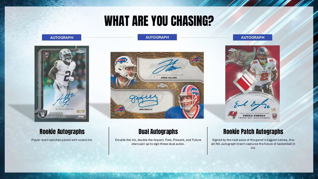 2025 Topps Chrome Football - Hobby Box