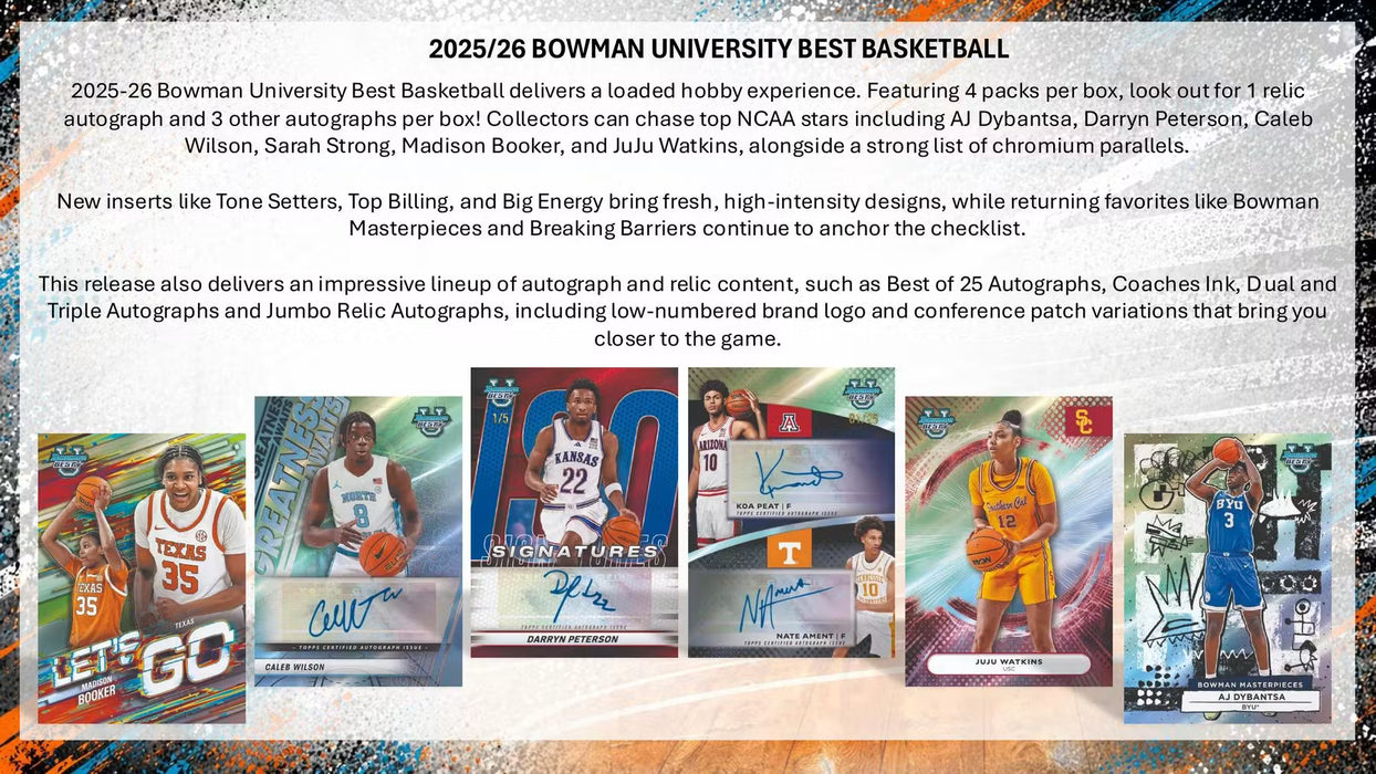 2025/26 Bowman University Best Basketball - Hobby Box