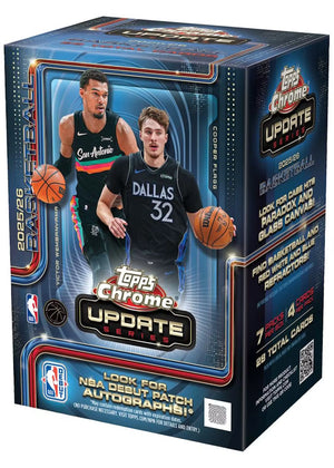 (PRE-ORDER 08/06) 2025-26 Topps Chrome Update Series Basketball Blaster Box