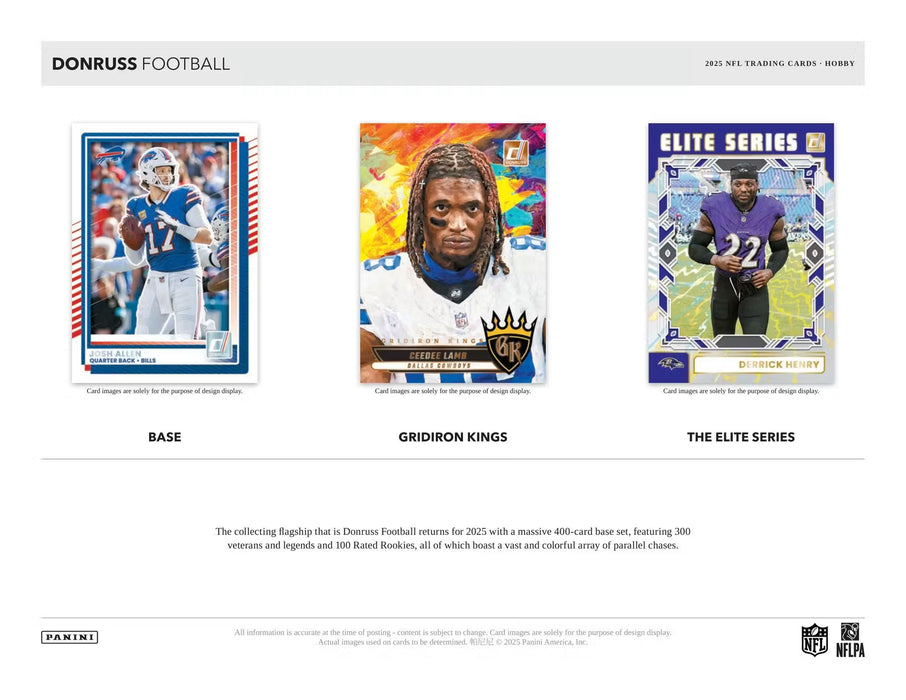 2025 Panini Donruss Football - Hobby Box
