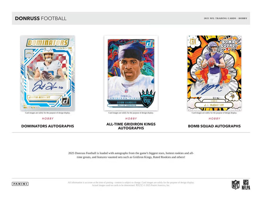 2025 Panini Donruss Football - Hobby Box