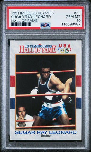 1991 Impel US Olympic Sugar Ray Leonard #29 Hall of Fame PSA 10 GEM MINT