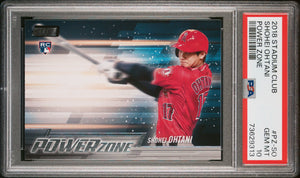 2018 Stadium Club Shohei Ohtani #PZ-SO Power Zone RC Rookie PSA 10