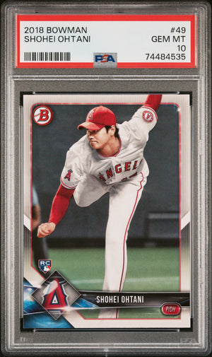 2018 Bowman Shohei Ohtani #49 RC Rookie PSA 10