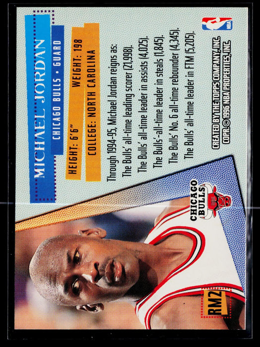 1995-96 Stadium Club Michael Jordan #RM2 Reign Men