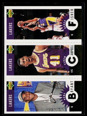 1996-97 Collector's Choice Lakers Kobe Bryant Rookie RC Campbell Fisher #L1