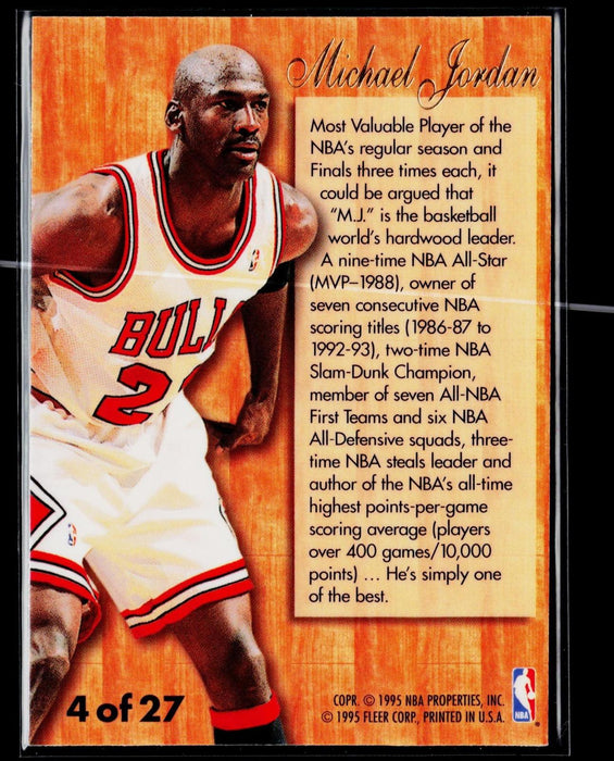 1995-96 Flair Michael Jordan #4 Hardwood Leader