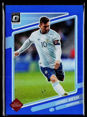 2021-22 Donruss Optic Lionel Messi #1 Blue Prizm /99