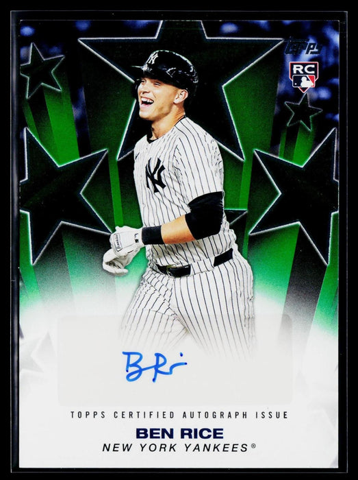 2025 Topps Update Ben Rice #BSAU-BRI Baseball Stars Autographs AU