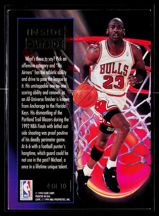 1993-94 Ultra Michael Jordan #4 Inside Outside