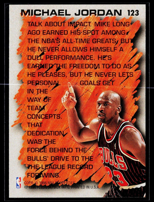 1996-97 Fleer Michael Jordan #123 Hardwood Leader