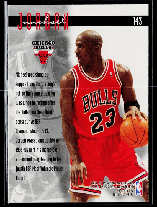 1996-97 Ultra Michael Jordan #143 Ultra Effort