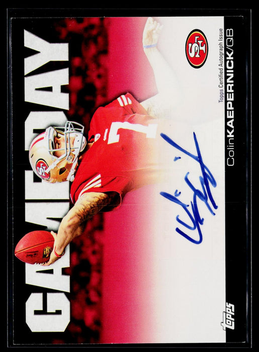 2011 Topps Colin Kaepernick Game Day RC Rookie Auto #GDA-CK