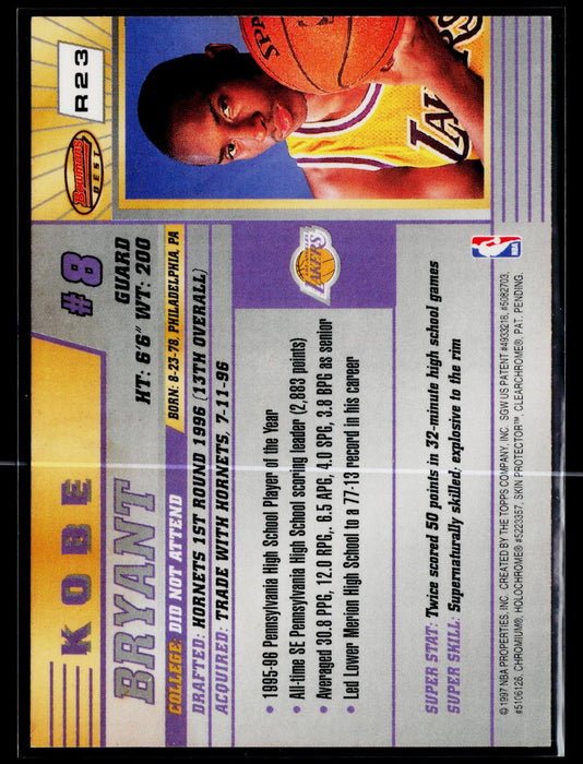 1996-97 Bowman's Best Kobe Bryant #R23 RC Rookie