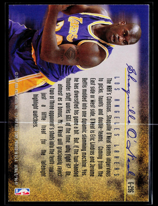 1996-97 Ultra Shaquille O'Neal #G-296 Gold Medallion Play of the Game