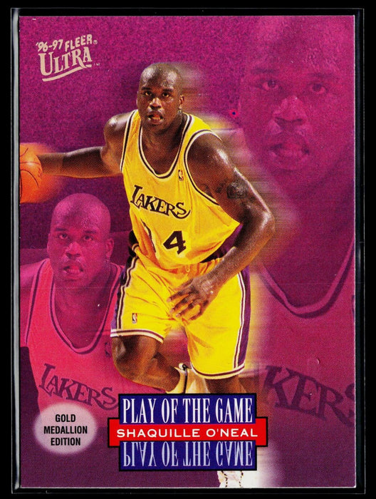 1996-97 Ultra Shaquille O'Neal #G-296 Gold Medallion Play of the Game