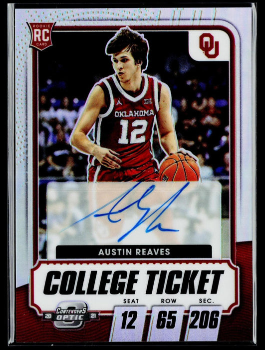 2021 Panini Contenders Optic Austin Reaves Auto RC Rookie #COT-AR #/99