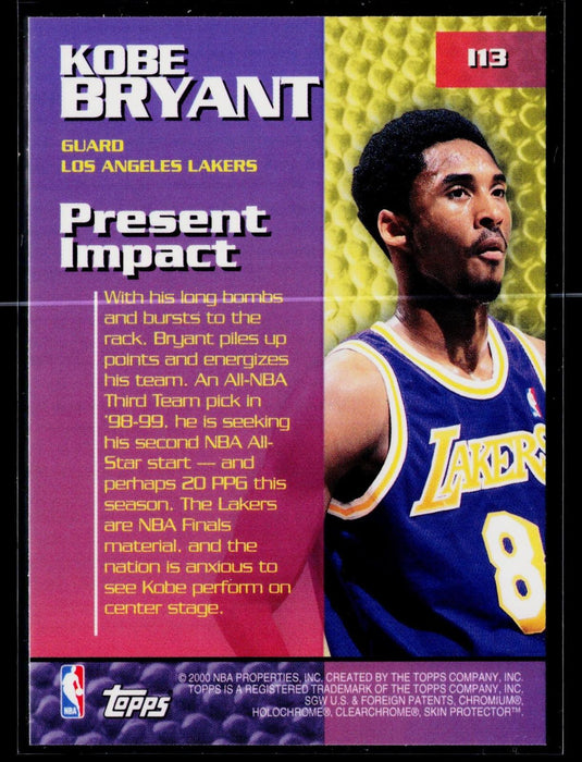 1999-00 Topps Kobe Bryant #I13 Present Impact