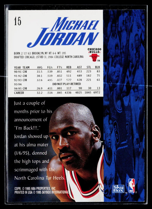 1995-96 SkyBox Premium Michael Jordan #15