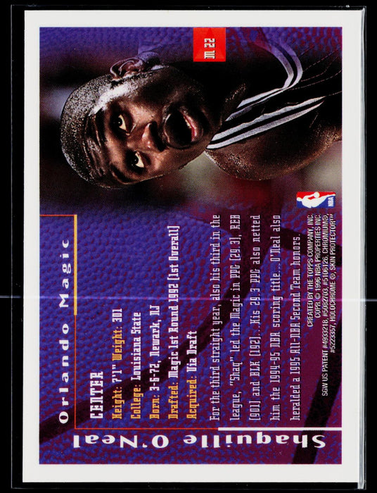 1995-96 Topps Finest Mystery Shaquille O'Neal #M22