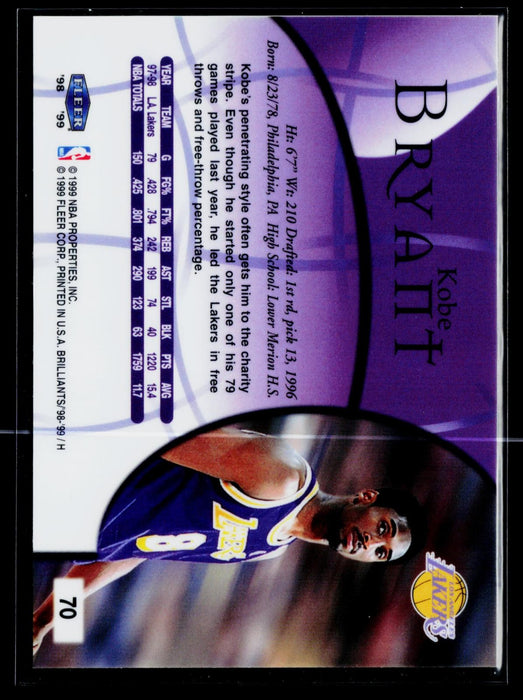 1998-99 Fleer Brilliants Kobe Bryant #70