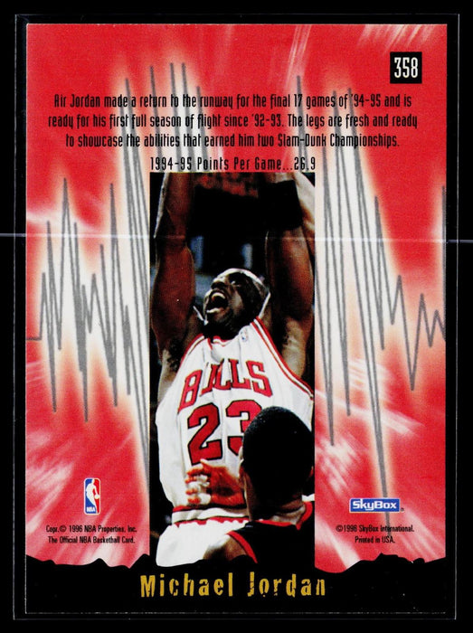 1995-96 Hoops Michael Jordan Earth Shakers #358