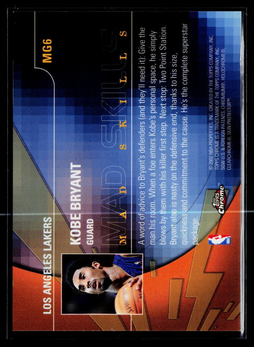 2001-02 Topps Chrome Kobe Bryant #MG6 Mad Game