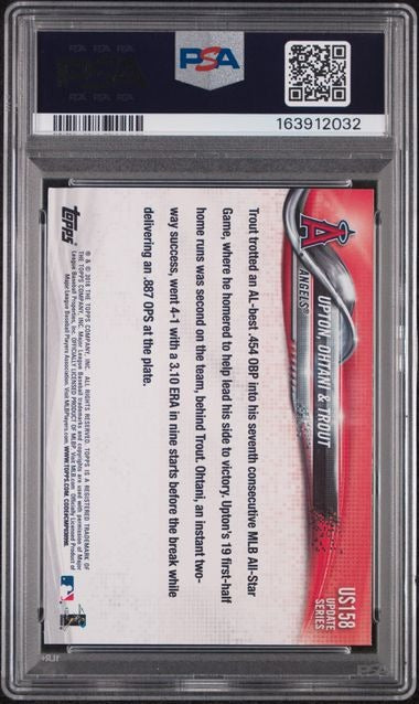 2018 Topps Next Stop Stardom Shohei Ohtani RC Rookie Trout Upton #US158 PSA 5