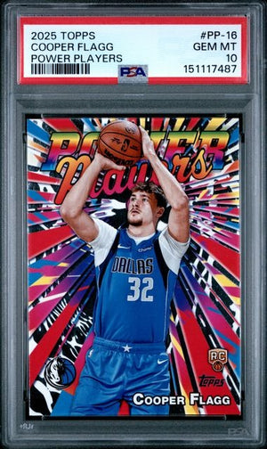 2025 Topps Cooper Flagg Power Players RC Rookie #PP-16 PSA 10 GEM MINT